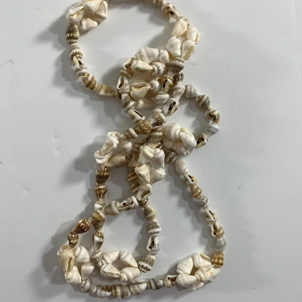 Mixed Lot 8 Shell Necklaces Hawaiian Beach Wedding Boho Wearable Seashells
